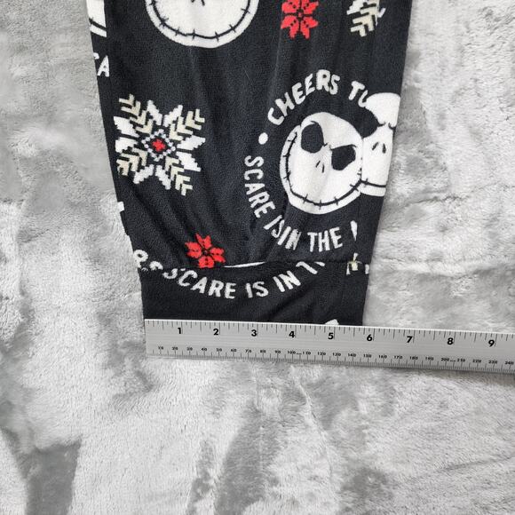 Disney Nightmare Before Christmas Pajama Pants Womens L Black Jack Skellington - Picture 9 of 10